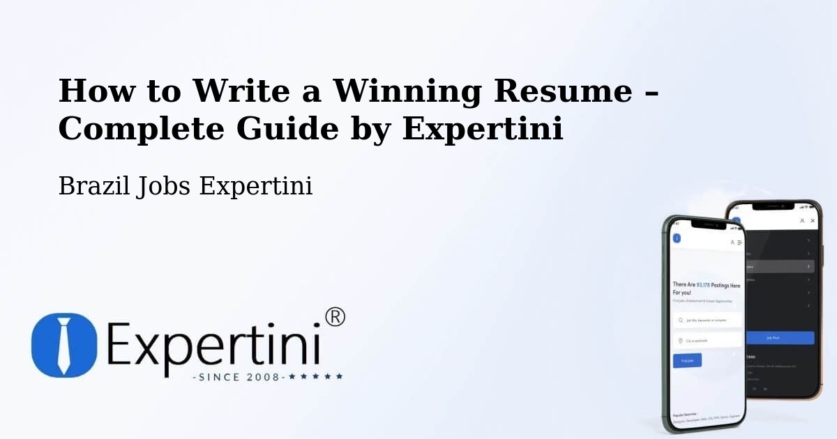 Resume Writing Guide for Job Seekers – Camaçari - Camaçari, Brazil Jobs Expertini